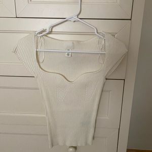 Cream H&M top